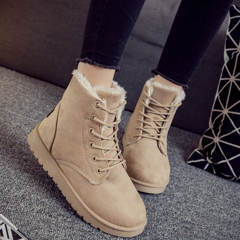 

Women's warm snow boots, plush insole boots, winter shoes, large 43, wsh3132