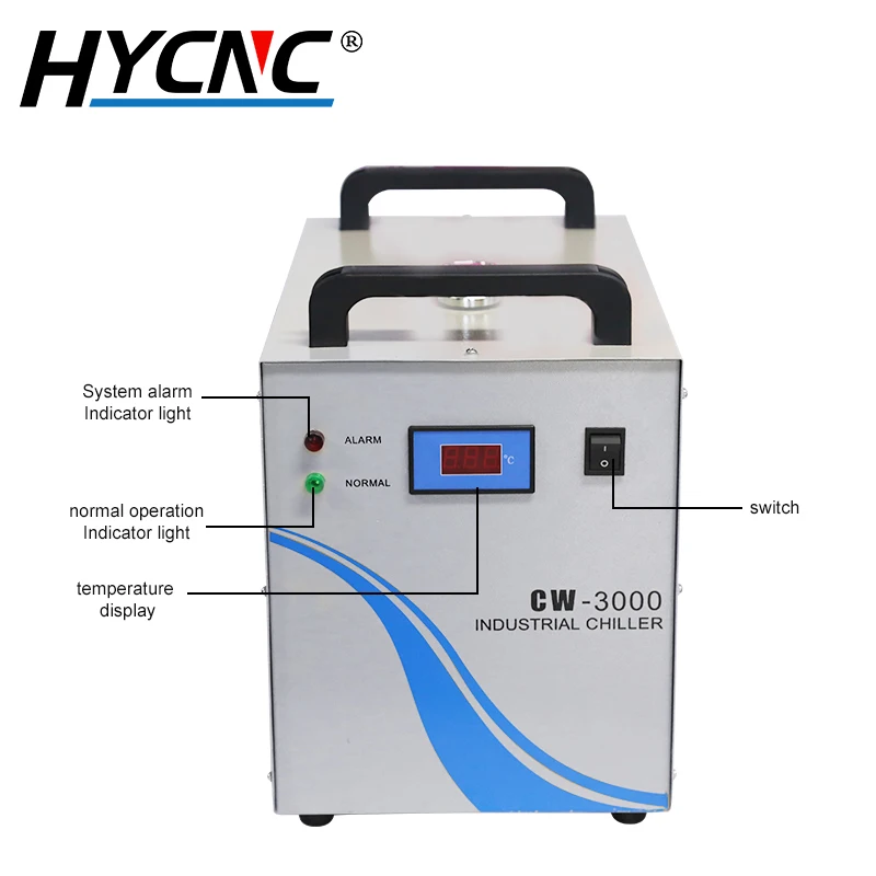 Промышленный охладитель CW3000 CNC циркуляция охлаждающей воды шпинделя CO2 волоконно