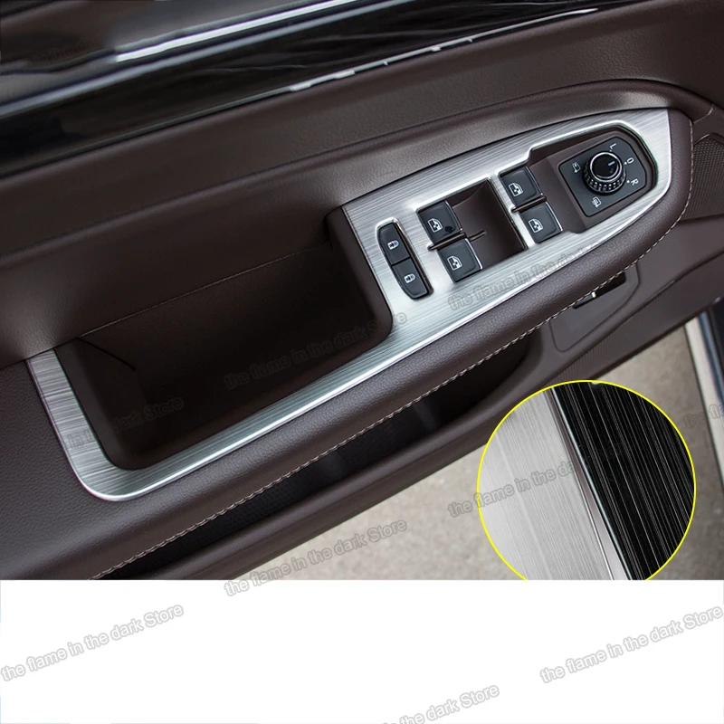 

Lsrtw2017 Stainless Steel Car Window Control Panel Trims for Volkswagen Phideon 2016 2017 2018 2019 2020