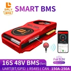 Daly smart BMS 16S48V 150A200A250A Bluetooth 485 для USB-устройства CAN NTC UART программное обеспечение, литий-ионная батарея, защитная плата BMS с вентилятором