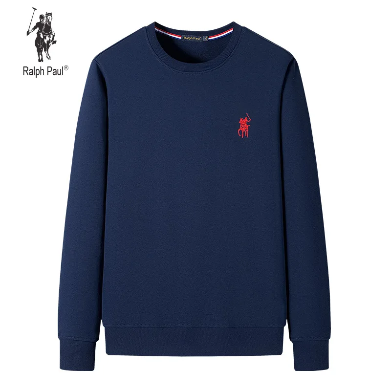 

NEW Genuine Paul Genuine Men's Sweater Long Sleeve T-Shirt Fall Winter Casual Loose Large Size Round Neck Sweater Men's Pullover