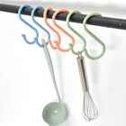 1 шт. прочный Домашний Органайзер, многофункциональные кухонные крючки, портативная пластиковая вешалка для детской коляски, S-образная вешалка для одежды