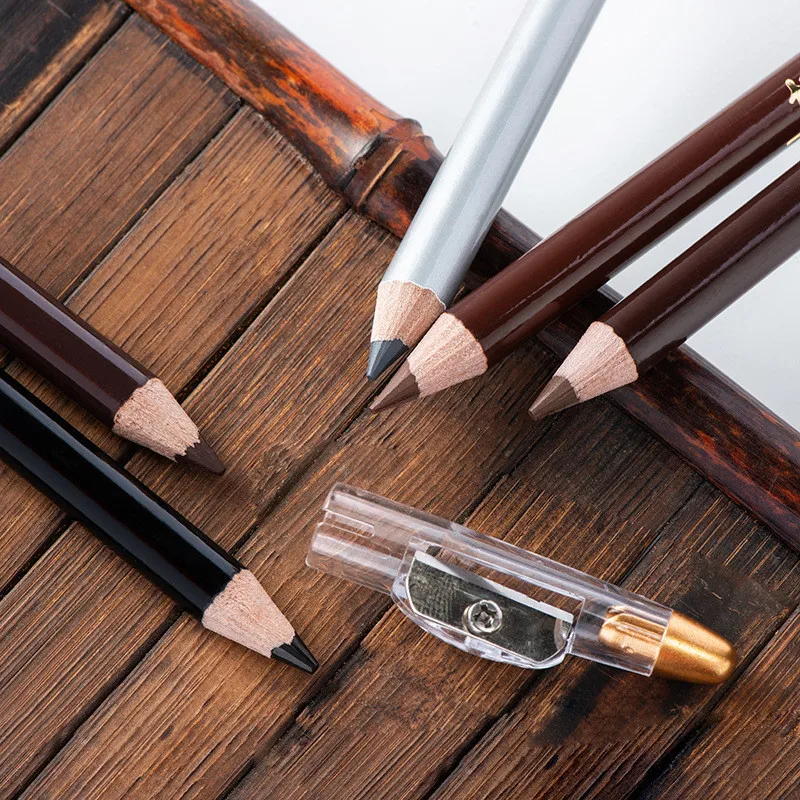 Eyebrow Pencil Available Shadows Cosmetics Natural Long Lasting Tint Waterproof Microblading Wooden Pen | Красота и здоровье