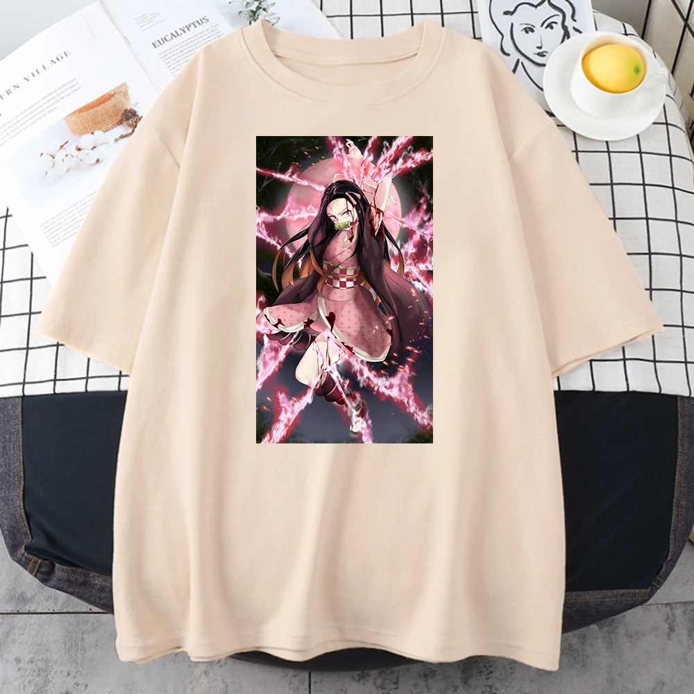 

Women's T-Shirts Anime Demon Slayer Midouzi printing Short sleeve Women Japan Style O-neck Casual tops fashion harajukua tshirt