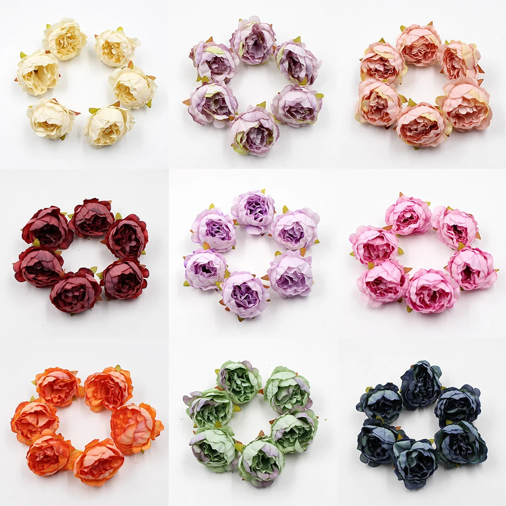 

20PCS Artificial Peony Flower Heads Bouquet Wedding Party Home Decor Craft DIY Wedding Engagement Anniversary Decorations