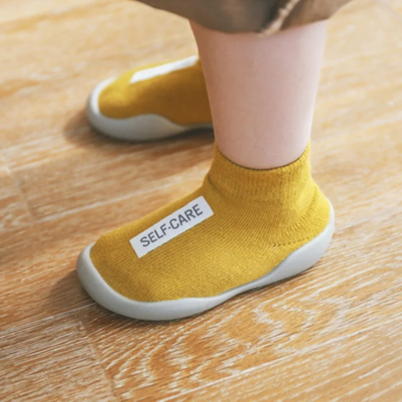

Туфли детские унисекс, мягкая резиновая подошва, вязаные, Нескользящие, обувь для первых шагов, начинающих ходить детей, для девочек