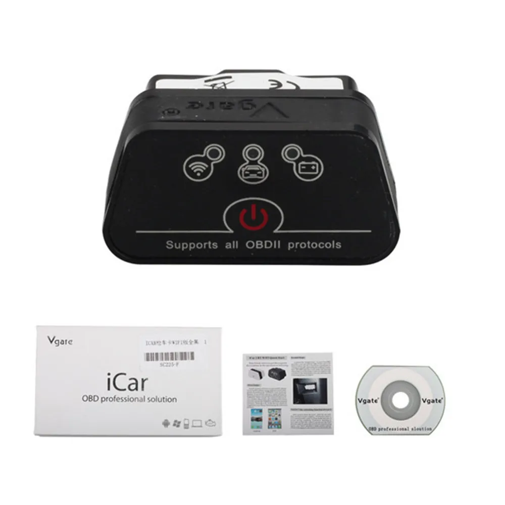 Bluetooth Оригинальный Vgate ICar2 Wifi OBD2 ELM327 автомобильный диагностический инструмент для