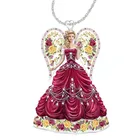 Сказочные украшения модное милое красное платье Ангела подвеска принцессы красочные ожерелья с подвесками, ювелирное изделие, подарок