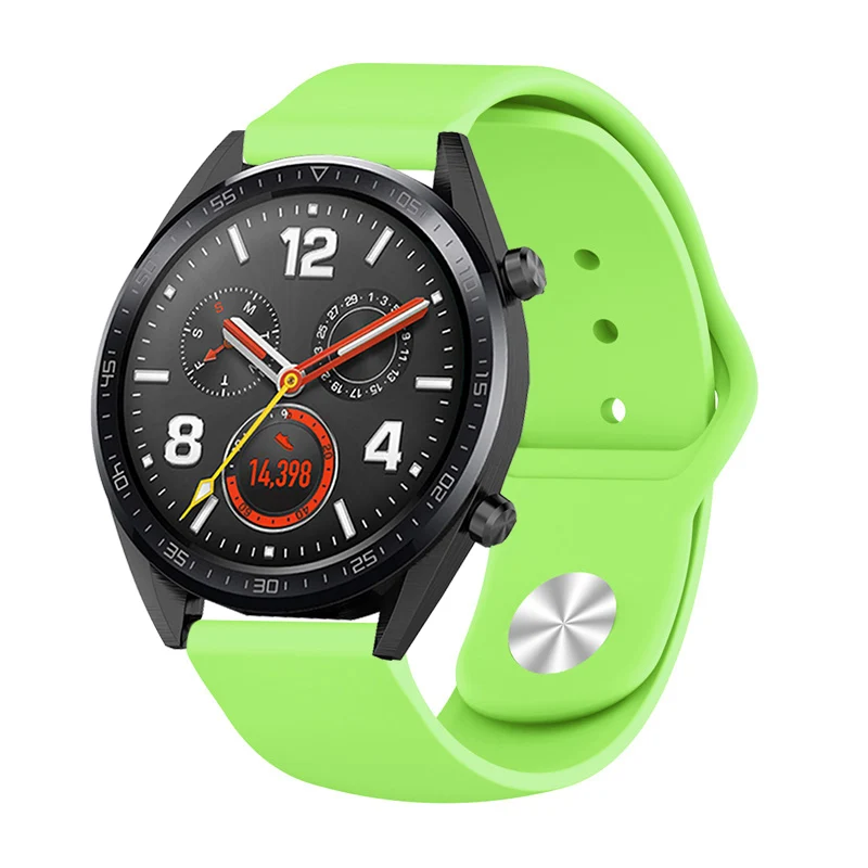 Силиконовый ремешок 22 мм для huawei Watch GT 2 Pro ремешки для samsung Galaxy Watch 46 мм Шестерня S3 сменные браслеты аксессуары# b