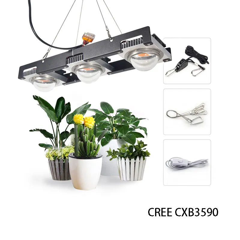 Диммируемый CREE CXB3590 300 Вт COB светодиодный светильник для выращивания полный спектр Vero29 Citizen светодиодный светильник для выращивания растений в помещении светильник ing - Испускаемый цвет: CREE CXB3590-X3SE