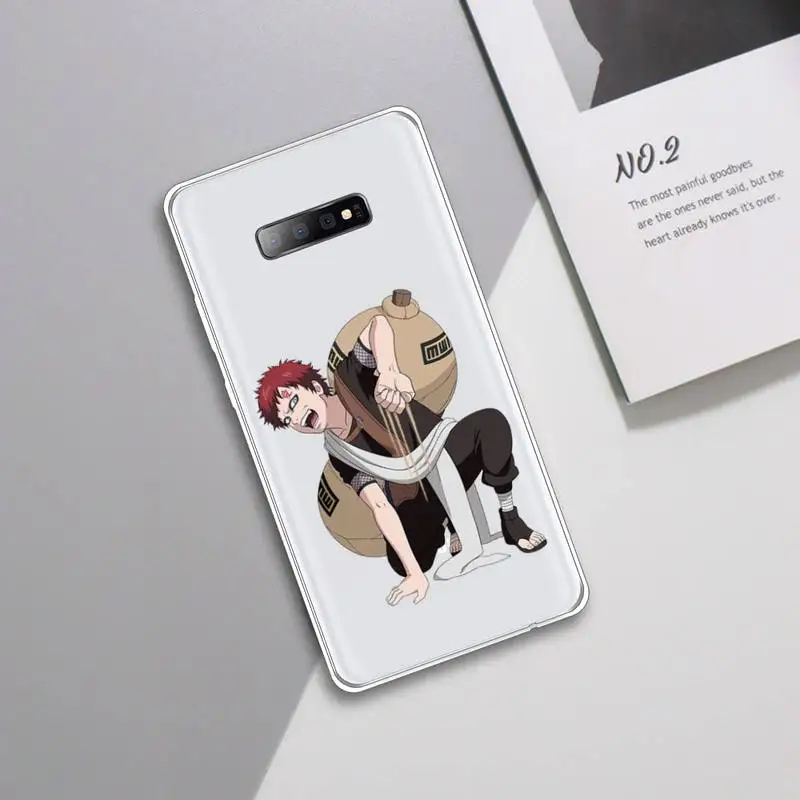 

Naruto Gaara Japan anime Phone Case Transparent For Samsung Galaxy A 71 21s S note 8 9 10 plus 20 ultra