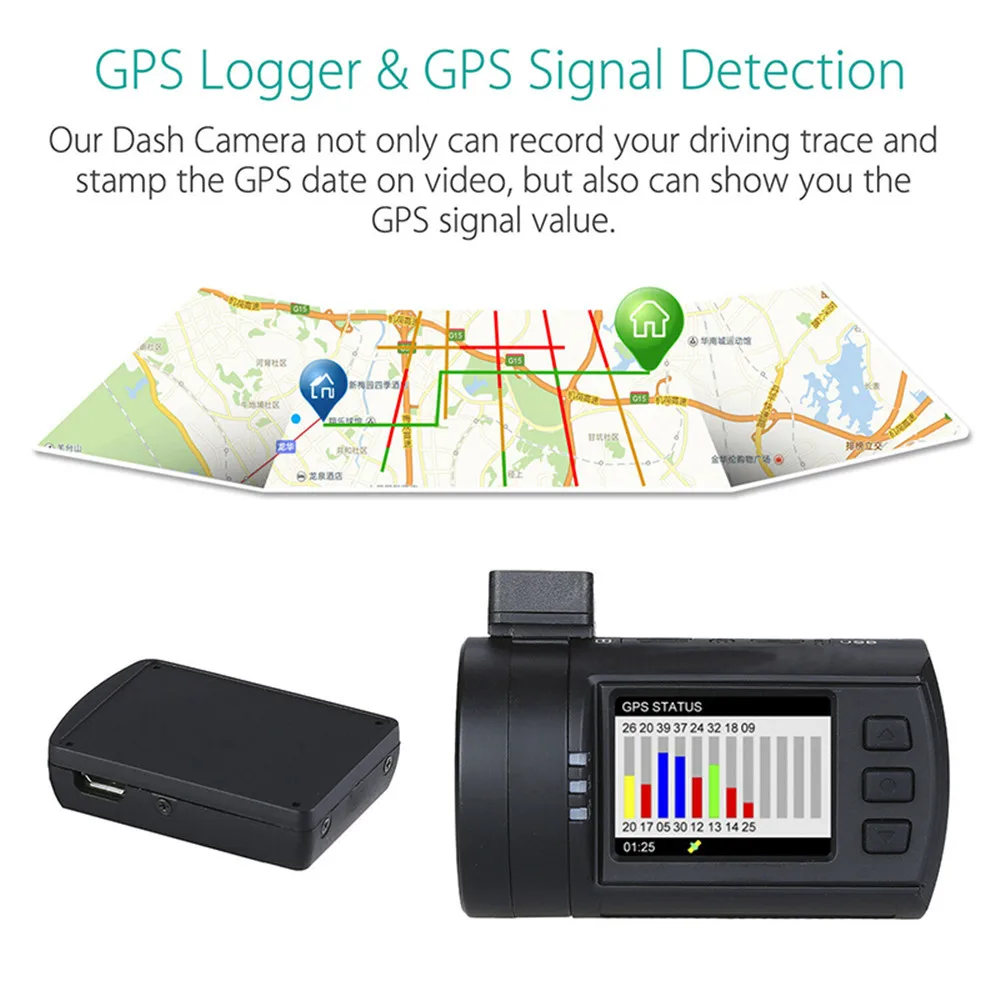 Видеорегистратор Blueskysea 2 шт. Автомобильный видеорегистратор с двумя объективами