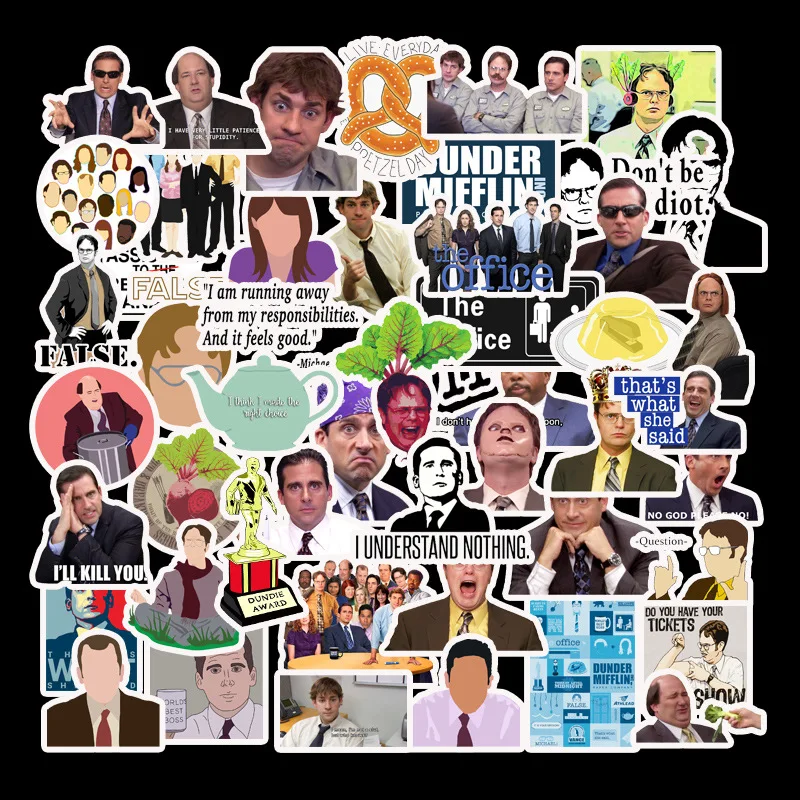 

10/30/50pcs Do Not Repeat The US TV Show The Office Office Stickers Trolley Travel Luggage Waterproof Stickers Sticker Wholesale