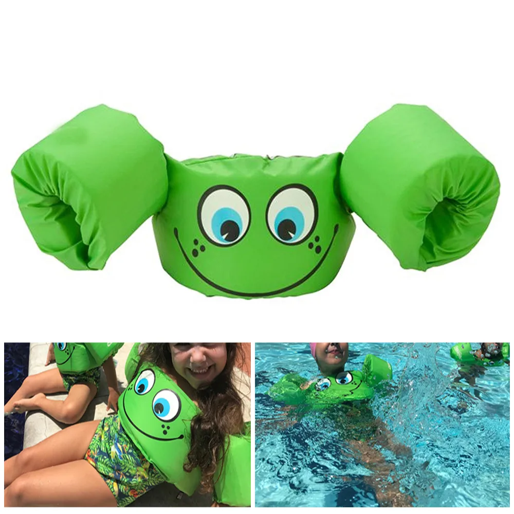 Детский спасательный жилет для плавания с мультяшным рисунком защитный