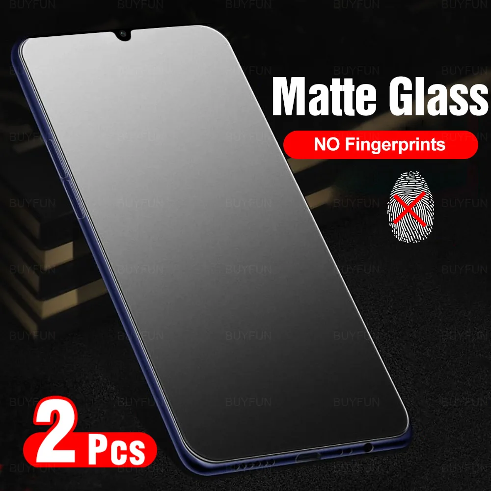 

2 шт матовая защитная пленка Защитное стекло для Samsung Galaxy A12 M12 A02 M02 A02s M02s A32 A42 5G анти-отпечатков пальцев безопасное закаленное стекло
