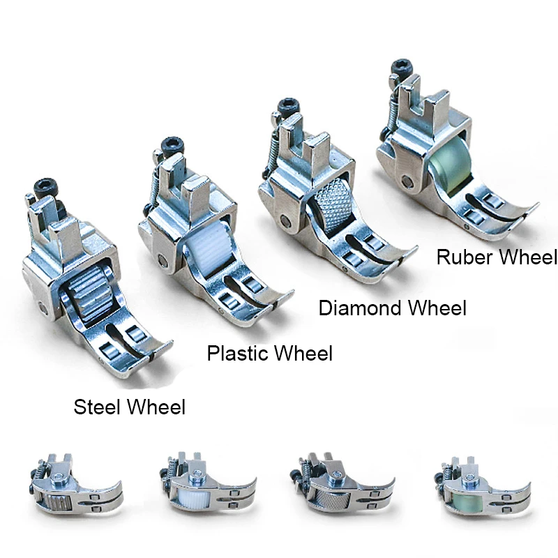 Роликовая прижимная лапка для толстой ткани кожи резины/стали/алмазной певицы