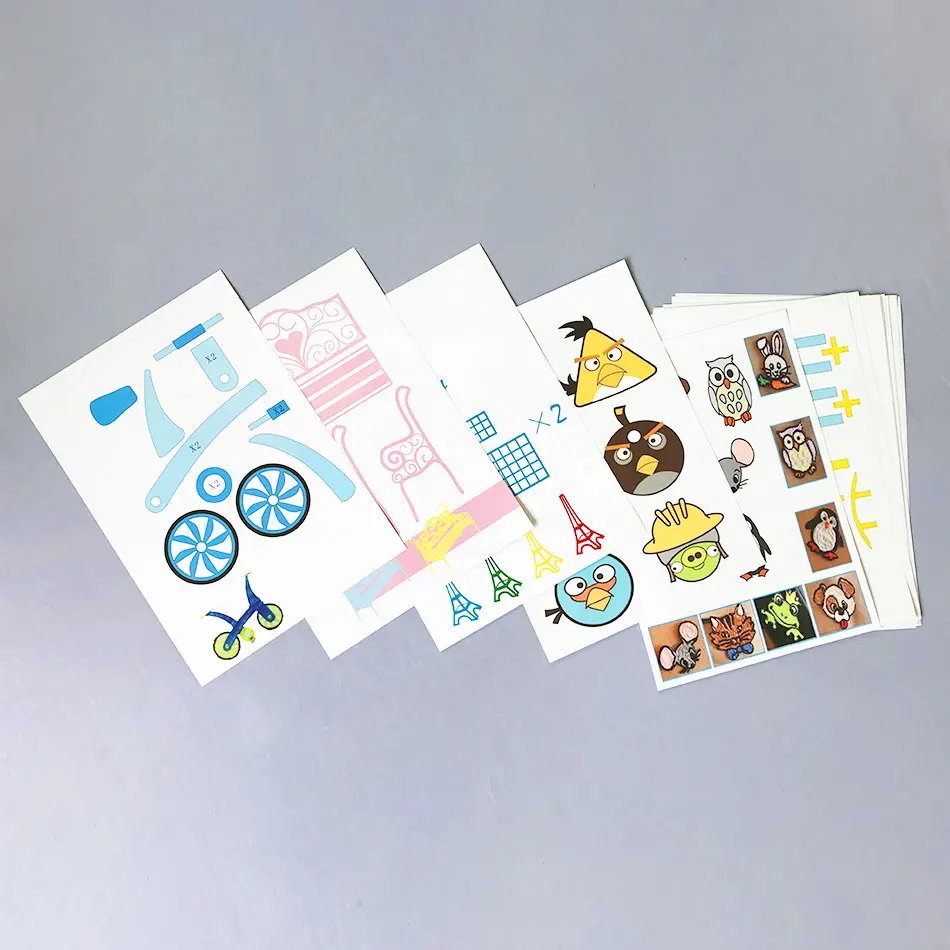 Детская 3D-ручка помощь печати граффити шаблон доска копирования 20 случайных специальных листов.