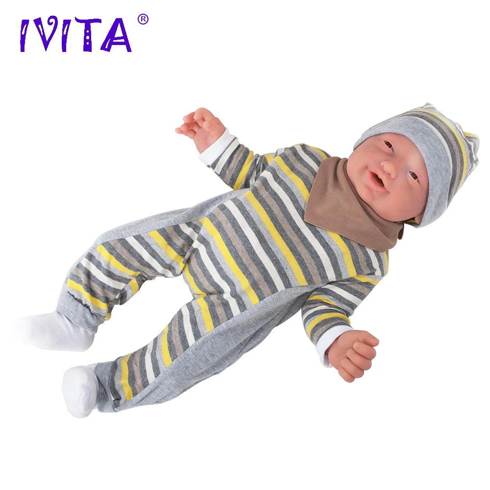 IVITA WG1513 59 см 5210 г оригинальные силиконовые Reborn Младенцы реалистичные девушки