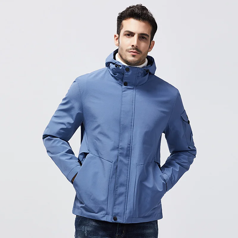 Men's autumn thin windproof coat in large size charge suit mens winter jacket outdoor clothing men Quick Dry Windproof coat men