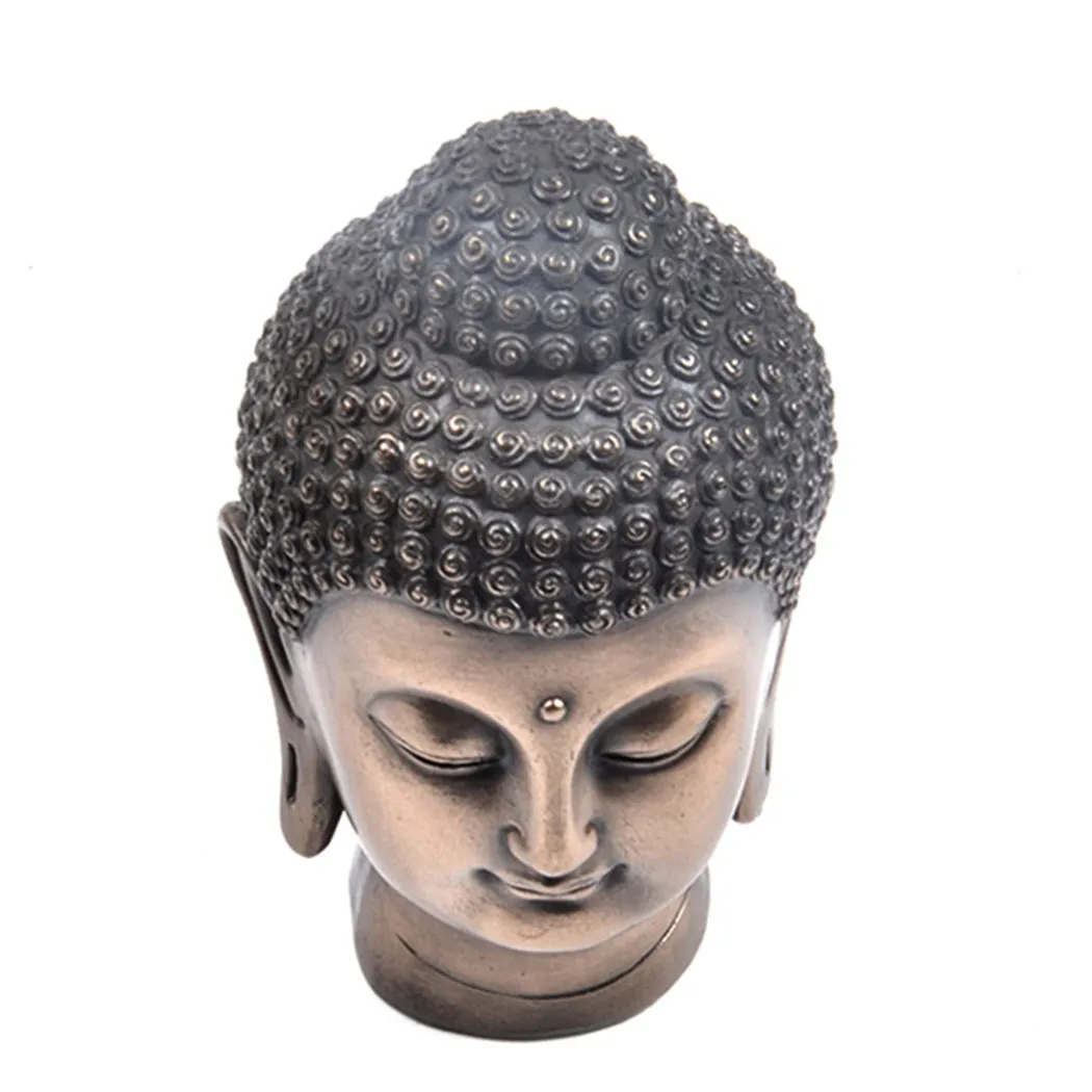 

1 *Sculpture Buddha Head Sculpture Indoor Outdoor Garden Home Decor Meditating Ornament Vivid Craftsmanship