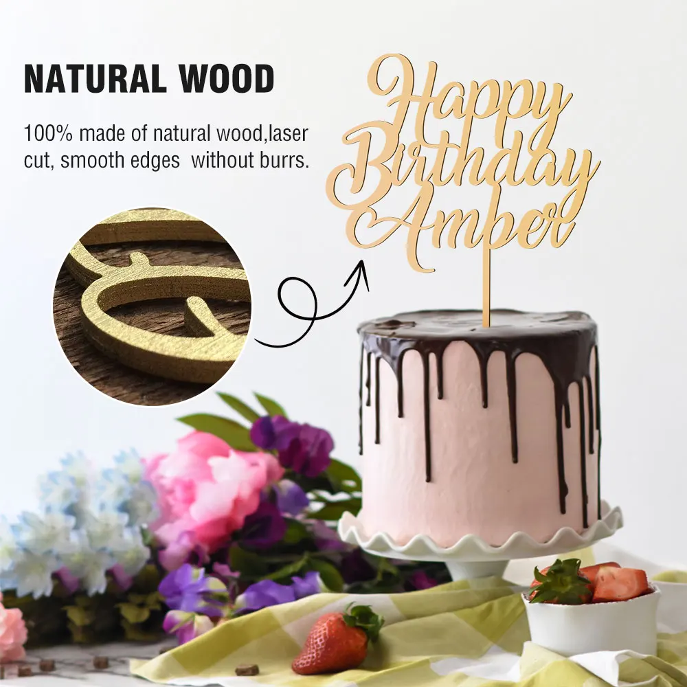 Деревянные украшения для детской вечеринки в честь Дня Рождения | Дом и сад