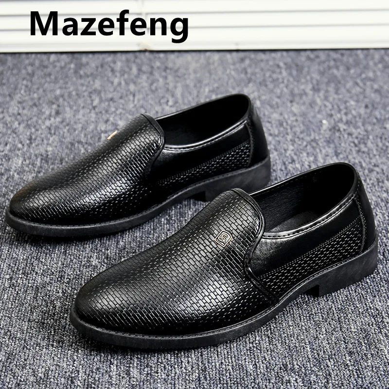 

Patent Leather Men Casual Shoes Luxury Brand 2021 Mens Loafers Moccasins Breathable Slip on Black Driving Shoes Plus Size 39-44