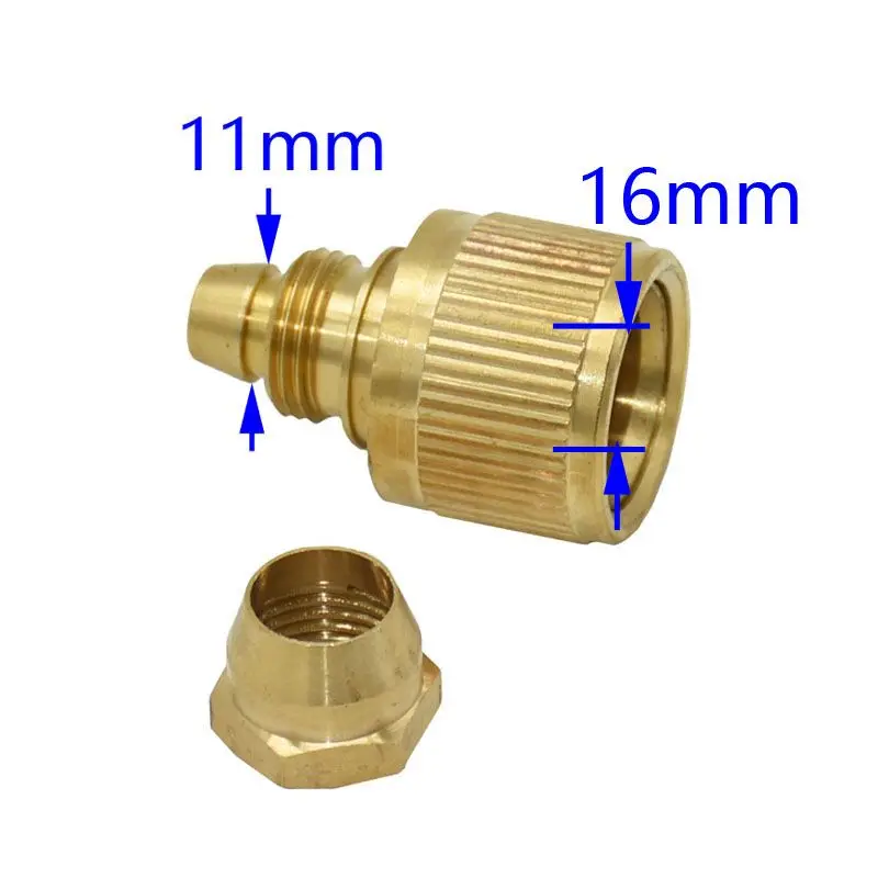 Латунный быстроразъемный штуцер для водяного пистолета 3/8 дюйма 10 шт. | Дом и сад