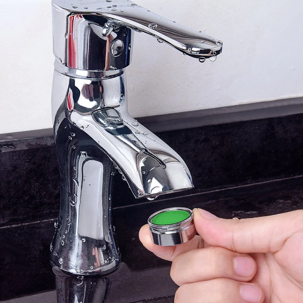 

6pcs 24mm Small Threaded Aerator Bubbler Sprayer Water Saving Filter Nozzle Polished Filter for Kitchen