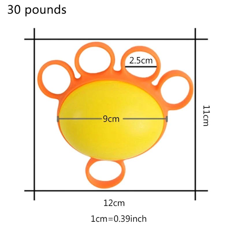 

Fitness Hand Expander Grip Ball Strengthen Exerciser Train-er Decompression Strength Ball Egg-shaped Grip Fitness Ball D5QD