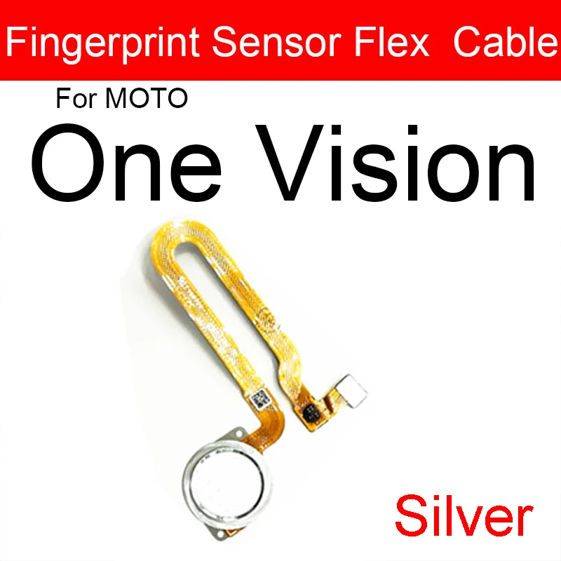 Home Button FingerPrint Touch ID Sensor Flex Cable For Motorola Moto One Vision Fusion Plus + Hyper Zoom Replacement Parts | Мобильные