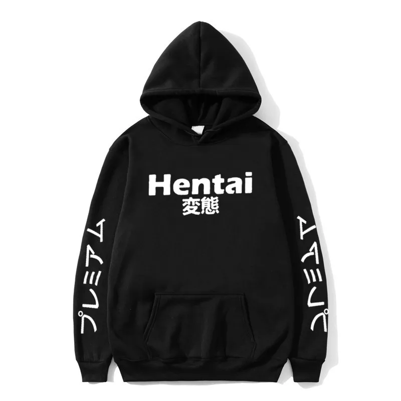 Модная японская толстовка с капюшоном для мужчин и женщин от hentai Осень зима в