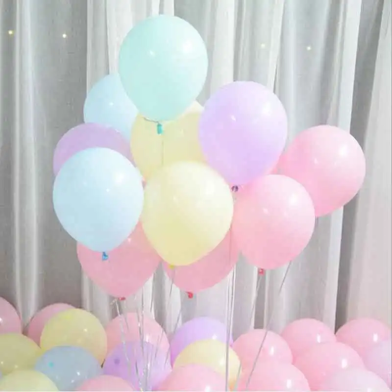 50pcs 100pcs 10inch Macaron Color Latex Balloon Wedding Decoration Baby Birthday Party Valentine's Day Decor | Дом и сад