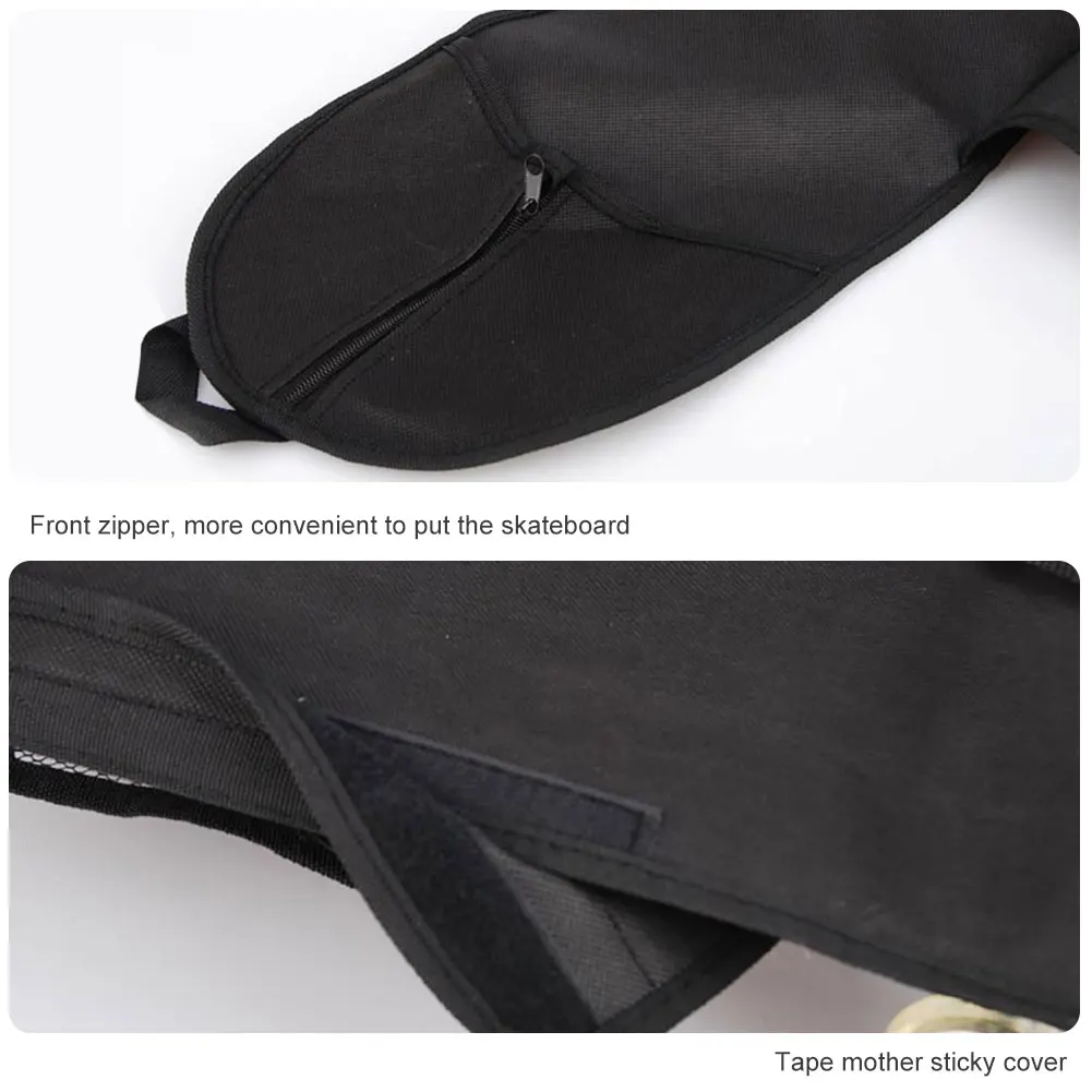 

Skateboard Bag Durable Convenient Shoulder Carrier Adjustable Strap With Mesh Pouch Portable Skateboard Carry Bag For Skating