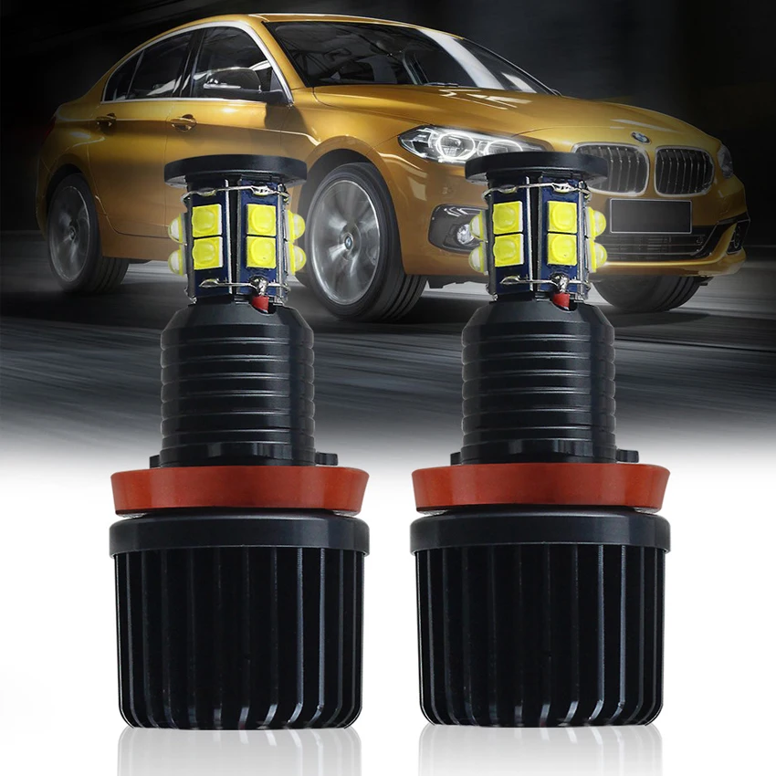 2 шт. H8 автомобильные ангельские глаза гало кольца светильник авто ing 120W 6000K для BMW