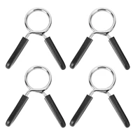 4pcs 28mm dumbbell barbell gym weight discs lifting bar spring buckle lock clamp spring collar clips fitness accessories 2021
