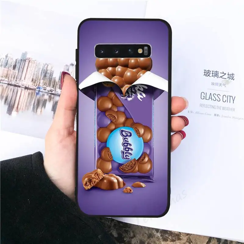 

Chocolate Milka Box Phone Case For Samsung galaxy S 8 9 10 20 21 30 A 30 50 51 70 note 10 plus Ultra 5g