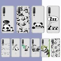 panda cat phone case for xiaomi 10 t 10pro 11 note10lite redmi 5plus 7 a 8 k20 pro 9 a redmi note5 8t 9 pro max 9s 10