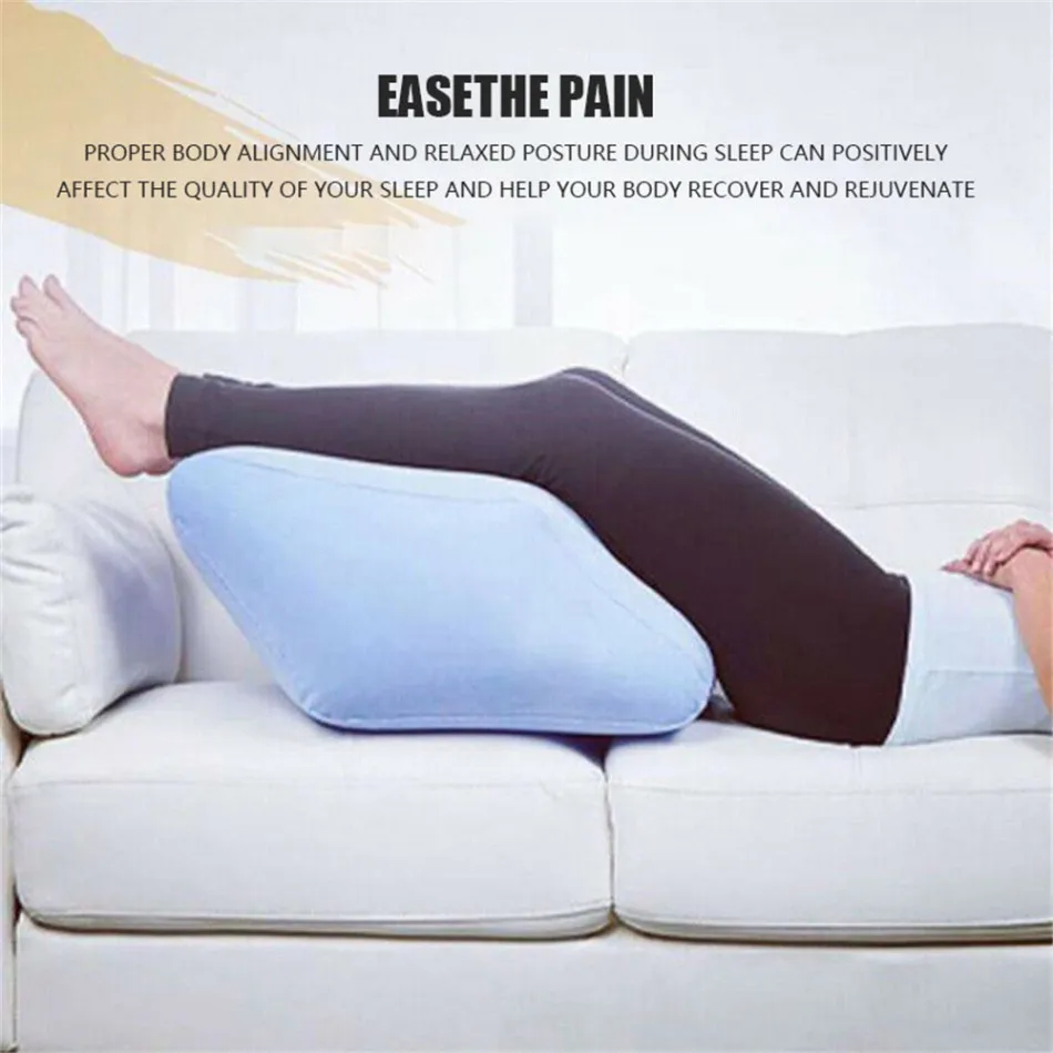 

Soft Mintiml Sky Wedge Inflatable Leg Cushion Rest Cushion Pillow Lightweight Portable Knee Cushion Pregnant Woman Foot Lift