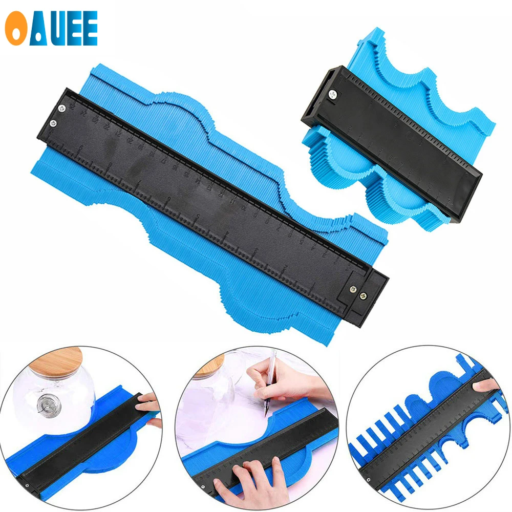 

5 inch Plastic Gauge Contour Profile Copy Gauge Duplicator Standard Width Wood Marking Tool Tiling Laminate Tiles General