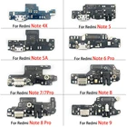 Зарядное устройство с USB-портом и гибким кабелем для Xiaomi Redmi Note 4X 5 5A 6 7 8 8T 9 9S10 Pro, док-разъем с микрофоном