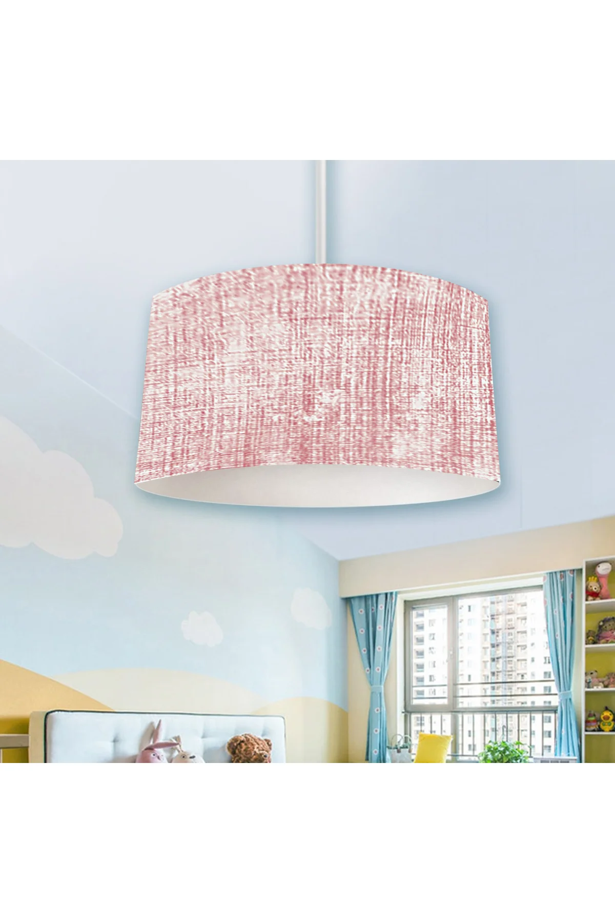 Herms розовая люстра с мультяшным рисунком современная 30 см люстры для спальни 3d