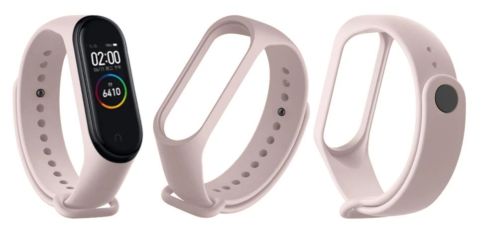 Для Xiaomi mi Band 4 3 ремешок розовый винный красный цвет ТПУ силиконовый браслет для Xio mi band 4 3 Band 4 band 3 браслет(не