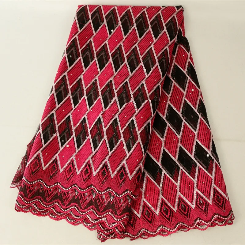 Latest African Beaded Patchwork Lace Fabric 2019 French Tulle Voile for Wedding Party Embroidered Nigerian Fabrics | Аксессуары для