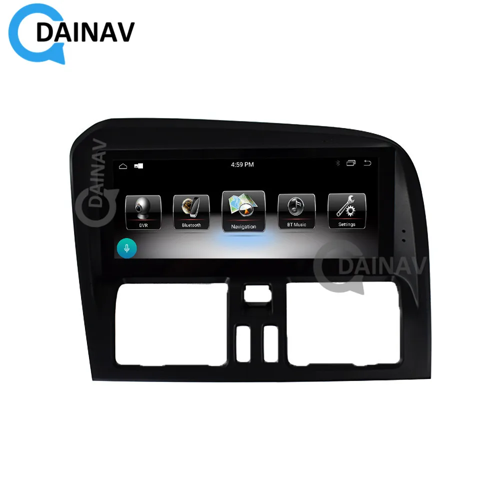 Автомагнитола на Android Авторадио в стиле Тесла для Volvo S60 V60 2011 2020 правой руки