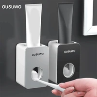 automatic toothbrush holder home wall mounted plastic toothpaste squeezer banyo aksesuarlari toothpaste dispenser