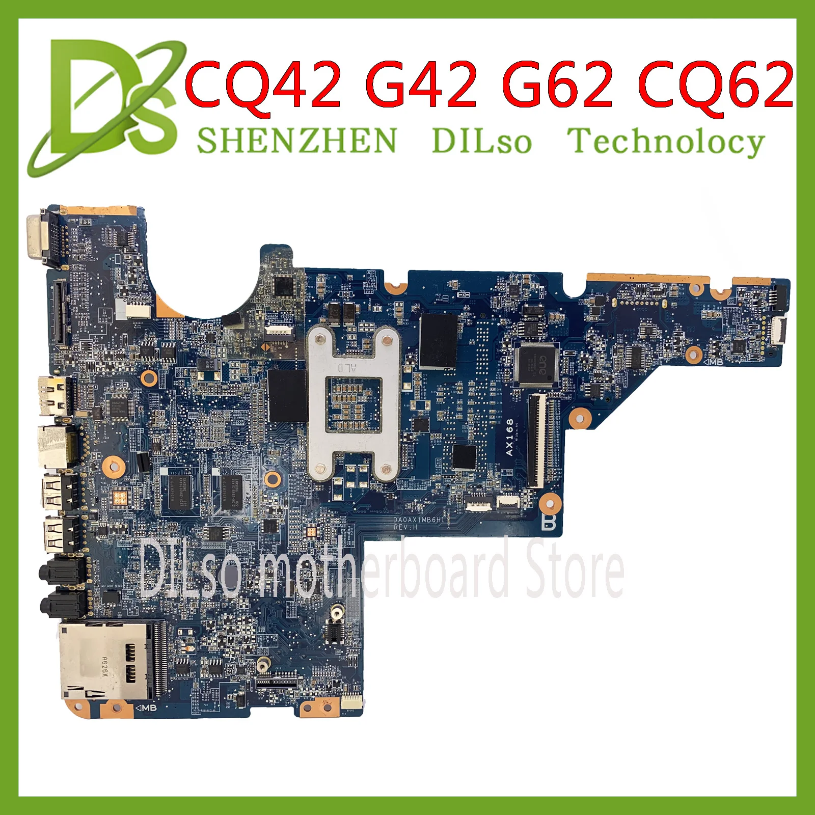 Материнская плата KEFU 595183 001 материнская HP CQ42 G42 G62 CQ62 для ноутбука DAOAX1MB6F0 DA0AX1MB6H0 100%