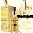 Уход за лицом 24k Pure Gold ампульная Сыворотка с гиалуроновой кислотой, Отбеливающее средство для кожи, увлажняющая эссенция для подтяжки лица