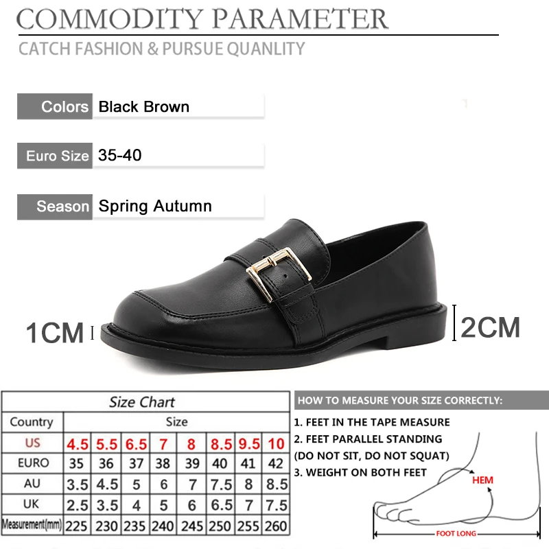 

BYQDY Women Flats Brogues Casual British Oxford Shoes Woman Slip-on Bullock Creepers Preppy Patent Leather Derby Shoes Woman