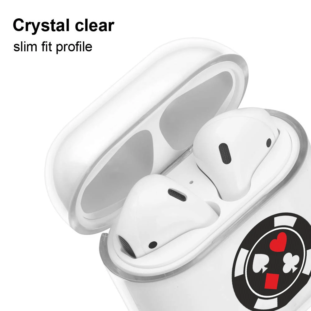 

Soft Texas Poker Case For Airpods 1 2 Roulette Cases Silicone Cute Protective Cover For Air pods 1 2 Earphone Accessories Shell