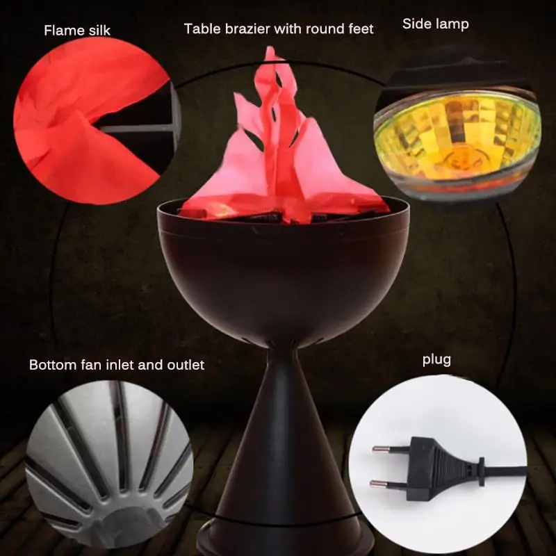 Электронная имитация на Хэллоуин Подвесная лампа с имитацией огня паяльник